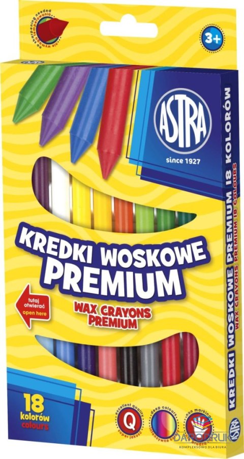 Astra Kredki świecowe Vision 18 kol. Astra (316111002)