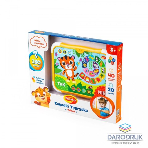 Dumel Zabawka edukacyjna TABLET ZAGADKI TYGRYSKA Dumel (DG50164)