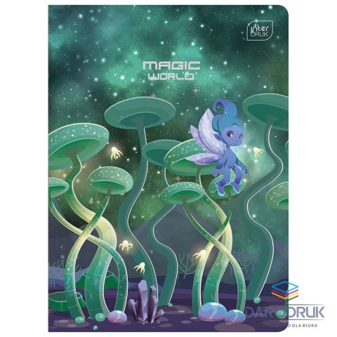Interdruk Zeszyt A5 METALIC FANTASY 16k. 70g krata Interdruk