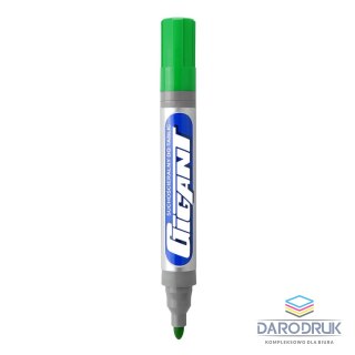 Kamet Marker suchościeralny GIGANT wkład zielony 1,5-2,5mm okrągła końcówka Kamet (K-1103)