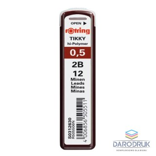 Rotring Wkład do ołówka (grafit) 2B 0,5mm Rotring