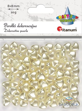 Titanum Koraliki kreatywne Craft-Fun Series Perełki serduszka Titanum (24BR0201-89-82)