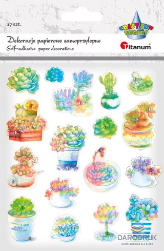 Titanum Naklejka (nalepka) Craft-Fun Series Kwiaty z diamencikiem Titanum