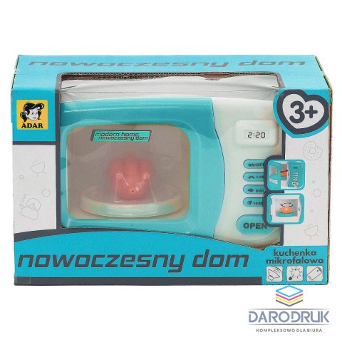 Adar Mikrofalówka zabawkowa na baterie, światło i dźwięk Adar (521759)