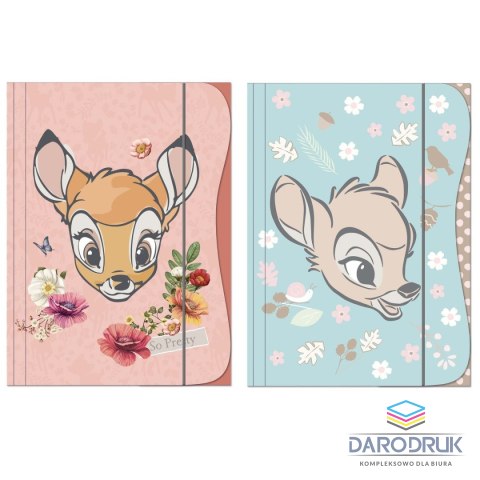 Beniamin Teczka kartonowa na gumkę Bambi A4 miks 270g [mm:] 234x317 Beniamin