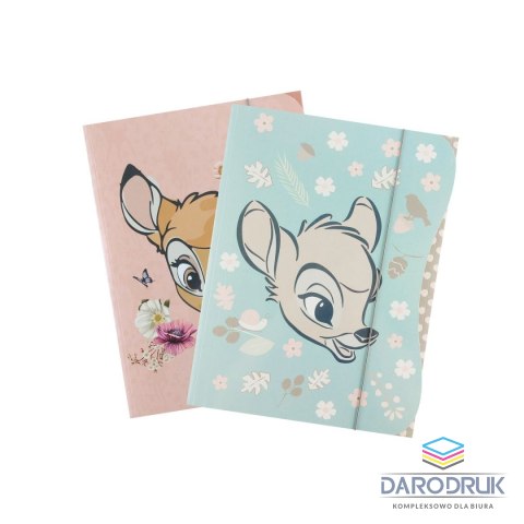 Beniamin Teczka kartonowa na gumkę Bambi A4 miks 270g [mm:] 234x317 Beniamin
