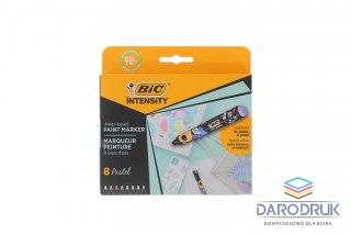 Bic Marker specjalistyczny AKRYLOWE pastelowe 8SZT wkład mix okrągła końcówka Bic (527429)