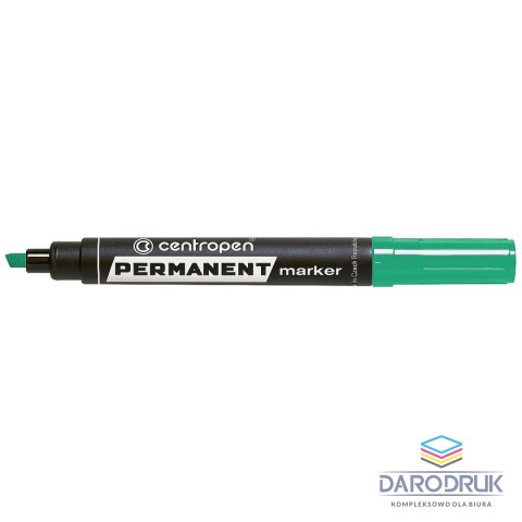 Centropen Marker permanentny 8576 wkład zielony 2,0-5,0mm ścięta końcówka Centropen