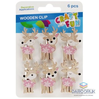 Craft With Fun Ozdoba drewniana Klamerki Xmass Craft With Fun (567218)