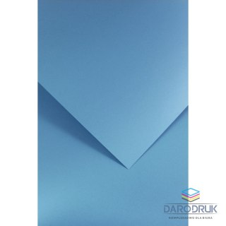 Galeria Papieru Papier ozdobny (wizytówkowy) A4 ciemnoniebieski satynowany niebieski 210g Galeria Papieru (205503)