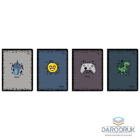 Interdruk Zeszyt A5 PIXEL 16k. 70g linia kolor Interdruk