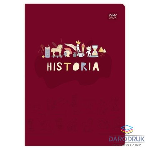 Interdruk Zeszyt tematyczny A5 tematyczny 60k. 70g krata Interdruk (ZE60#HISFSC)
