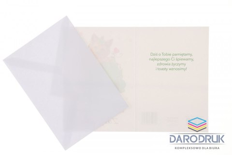 Kartka składana B6 Imieniny damskie (5902221808500)