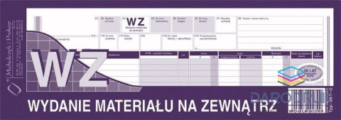 Michalczyk i Prokop Druk samokopiujący 1/2 A4 WZ wydanie materiału na zewnątrz 80k. Michalczyk i Prokop (361-0)