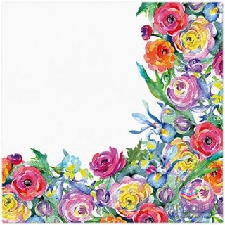 Paw Serwetki Painted Rose Cornerk mix nadruk papier Paw (SDC143300)