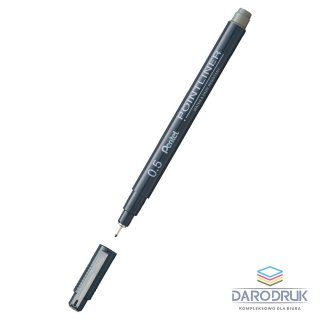Pentel Cienkopis POINTLINER SZARY wkład szary 1kol. Pentel (S209-05n)