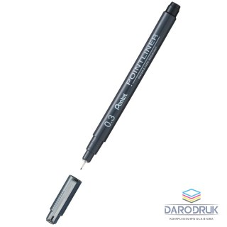 Pentel Cienkopis POINTLINER wkład czarny 0,3mm 1kol. Pentel (S20P-3A)