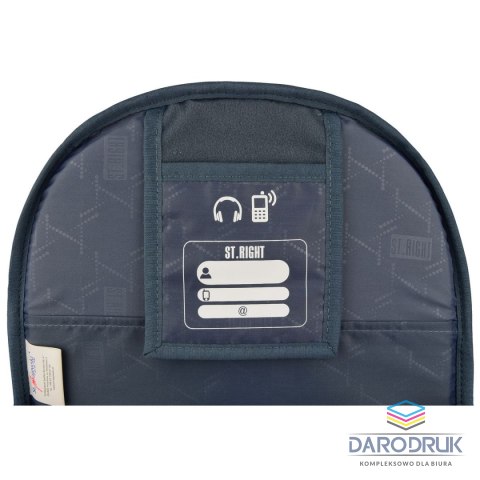 St.Right Plecak Stright GRAY VINTAGE 5903235674822 4-KOMORY St.Right (BP-05)
