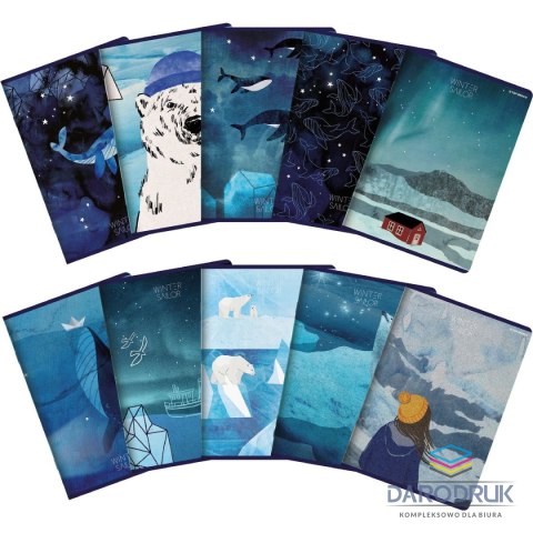 Top 2000 Zeszyt A5 WINTER SAILOR 60k. 70g linia Top 2000 (400157926)