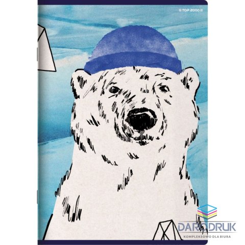 Top 2000 Zeszyt A5 WINTER SAILOR 60k. 70g linia Top 2000 (400157926)