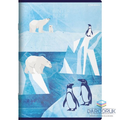 Top 2000 Zeszyt A5 WINTER SAILOR 60k. 70g linia Top 2000 (400157926)