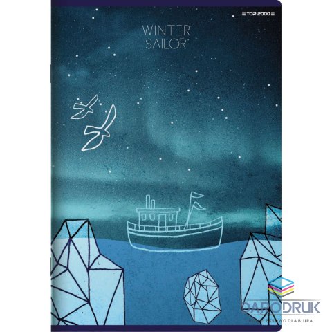Top 2000 Zeszyt A5 WINTER SAILOR 60k. 70g linia Top 2000 (400157926)
