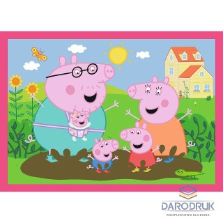 Trefl Puzzle Peppa uwielbia przygody 4w1 el. Trefl (34672)