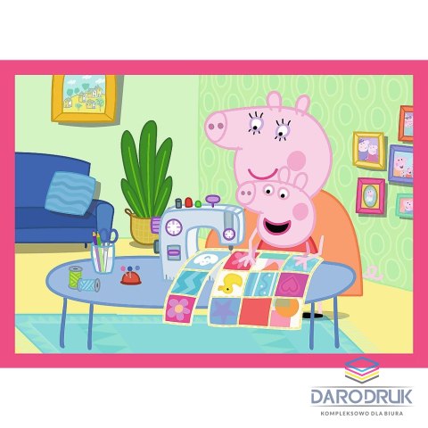 Trefl Puzzle Peppa uwielbia przygody 4w1 el. Trefl (34672)