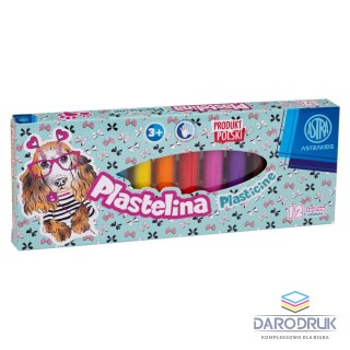 Astra Plastelina 12 kol. pieski mix Astra (303221008)