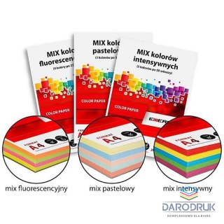Emerson Papier kolorowy A4 kolorowy mix 20x5 int mix intensywny 80g Emerson (xem1001n)