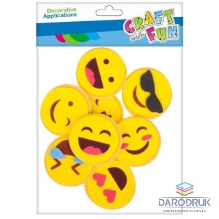 Euro-Trade Ozdoba piankowa emotki 8szt. Euro-Trade (463729)