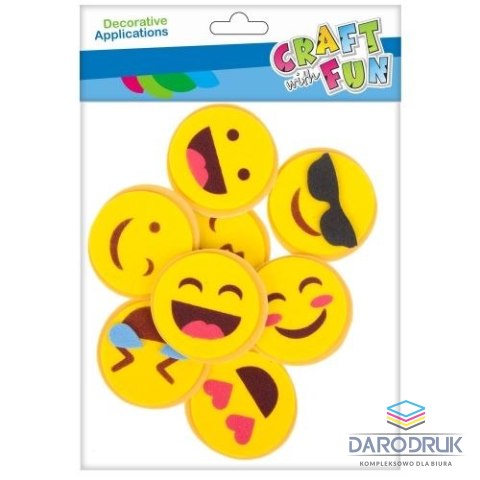 Euro-Trade Ozdoba piankowa emotki 8szt. Euro-Trade (463729)