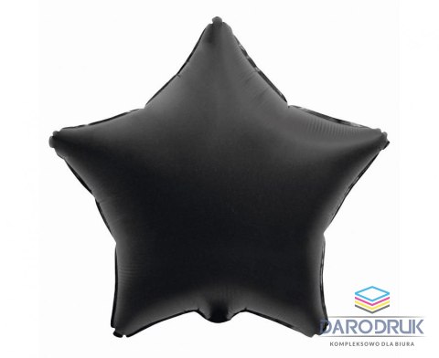Godan Balon foliowy Gwiazda, matowa, czarna 19cal Godan (BG-HMCZ)