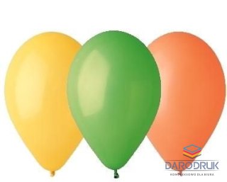 Godan Balon gumowy pastelowy 100 szt mix 12cal Godan