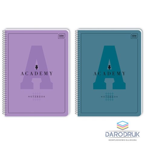 Interdruk Kołozeszyt (kołonotatnik) A4+ ACADEMY Hybry 80k. 90g krata Interdruk