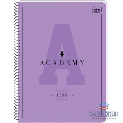 Interdruk Kołozeszyt (kołonotatnik) A4+ ACADEMY Hybry 80k. 90g krata Interdruk