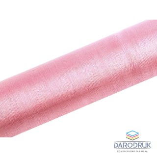 Partydeco Organza organza Gładka 0,16x9 [mm x m] różowa Partydeco (ORP16-081J)