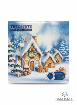 Paw Serwetki BN Christmas lights village mix papier Paw (TL235200)