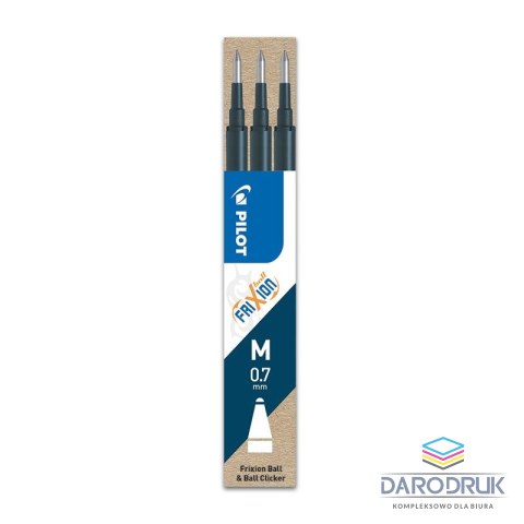 Pilot Wkład do pióra kulkowego Frixion wkład niebieski 0,7mm Pilot (PIRBLS-FR7-BB-S3)