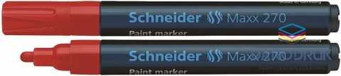 Schneider Marker olejowy Maxx 270 wkład czerwony 1,0-3,0mm okrągła końcówka Schneider (SR127002)