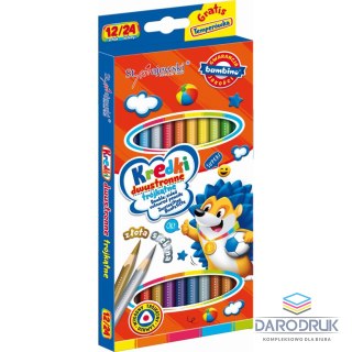 St.Majewski Kredki ołówkowe Bambino dwustronne 24 kol. St.Majewski (5903235004940)