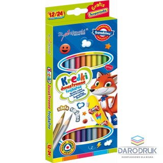 St.Majewski Kredki ołówkowe Bambino dwustronne 24 kol. St.Majewski (5903235004940)