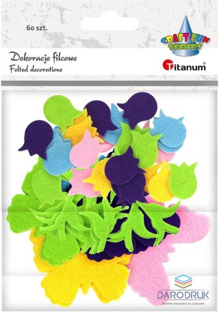 Titanum Ozdoba filcowa Craft-Fun Series tulipany, motyle Titanum (5031)