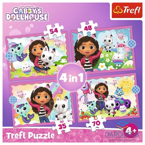 Trefl Puzzle Gabby's Dollhouse 4w1 el. Trefl (34620)