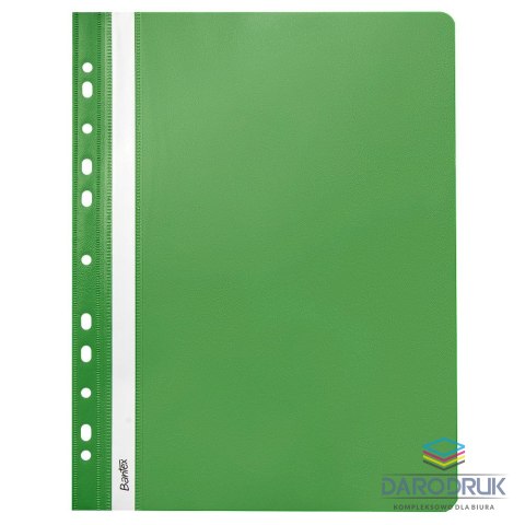 Bantex Skoroszyt A4 wpinany zielony jasny polipropylen PP Bantex (400076721)