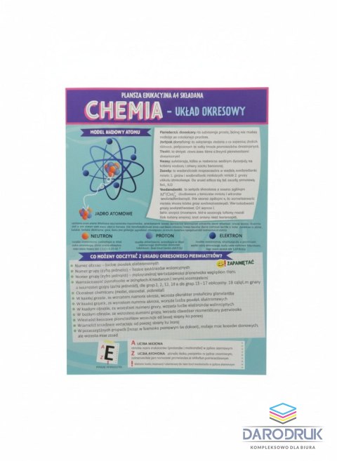Henry Książeczka edukacyjna KARTA EDUKACYJNA CHEMIA Henry (5905701489787)