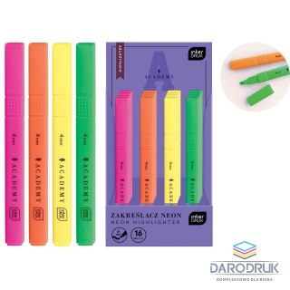 Interdruk Zakreślacz neonowe 5902277350381 wkład mix 1,0-3,0mm Interdruk (4KOL)
