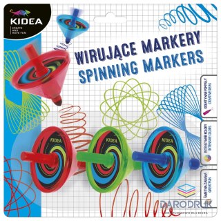 Kidea Flamaster Markery wirujące 3 kol. Kidea (WM3KA)