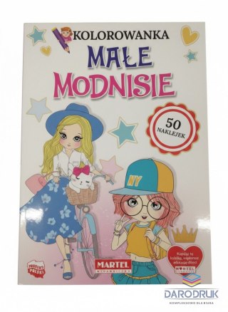 Książeczka edukacyjna z naklejkami Małe modnisie