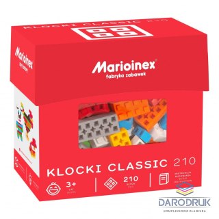 Marioinex Klocki konstrukcyjne Classic Blocks 210 elementów Marioinex